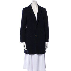 A.P.C. Navy Wool Coat Size 34